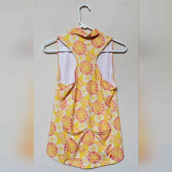 TERRY Razorback Half Zip Tank Starburst Print. Size Medium - Picture 4 of 7